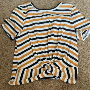 Striped crop top. Size small.